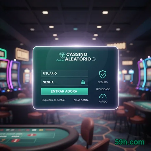 Tela de login 59h.com com endereço correto e cadeado