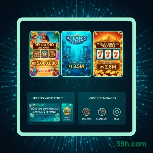 Tela de promoções atuais com regras claras no 59h.com