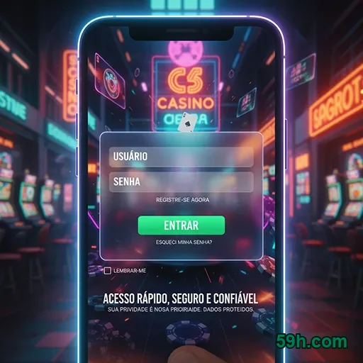 Tela de login com cadeado e segurança da conta